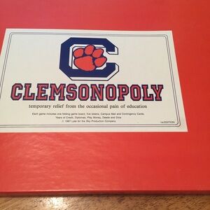 Vintage 1st Edition Clemsonopoly Board Game (1987)